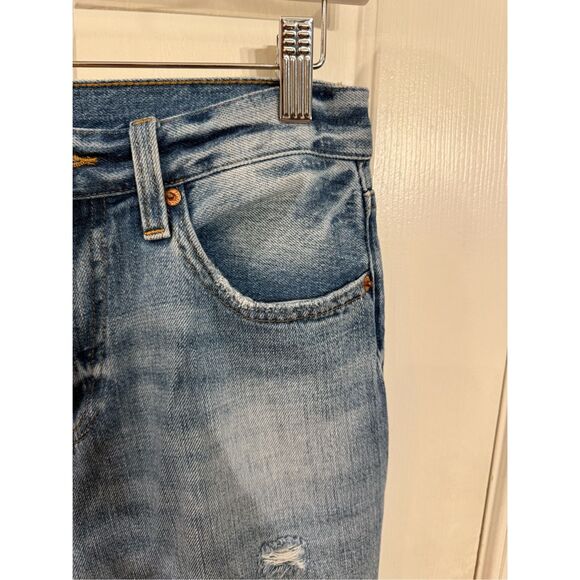 Pistola High Rise Distressed Straight Leg Jeans sz 25 EUC - Picture 3 of 9